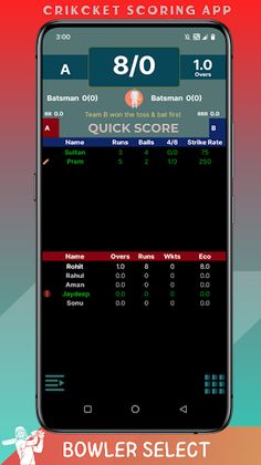 Cricket Scoring App - Screenshot 4