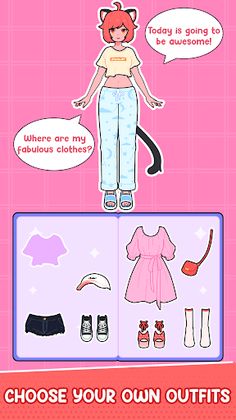 Paper Doll Diary - Chibi Dolls - Screenshot 1