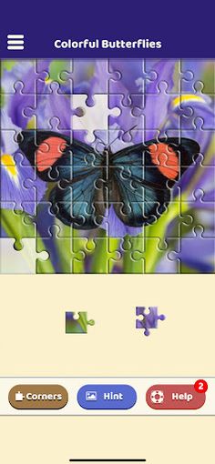 Colorful Butterflies Puzzle - Screenshot 4