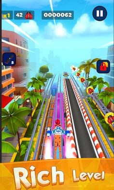 Super Rena Rouge Hero Surfs - Screenshot 1