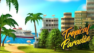 Tropic Paradise Sim: Town Buil - Screenshot 1
