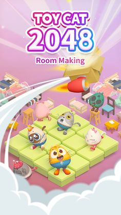 Toy Cat 2048 - Screenshot 1