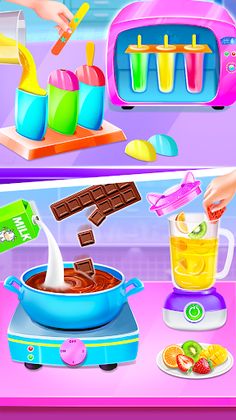 Unicorn Ice cream Pop game - Screenshot 1