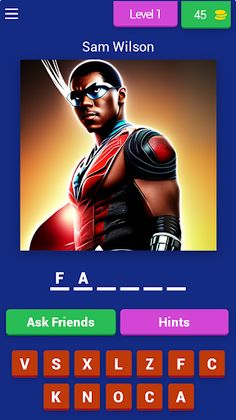 Guess the Super Heroes Black - Screenshot 1