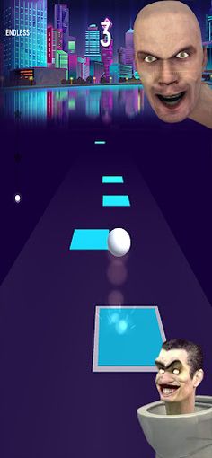 skibidi toilet music tiles hop - Screenshot 1