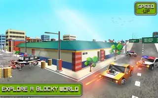Blocky Police Wars: Crime Patr - Screenshot 2