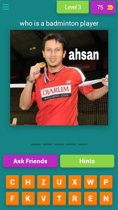 guess the badminton player - Screenshot 3