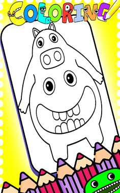 chef pigster nabnab 3 coloring - Screenshot 2