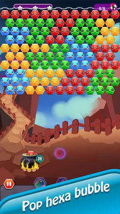 Hexa Bubble Shooter : Blast Ma - Screenshot 4