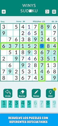 Winys Sudoku - Screenshot 3