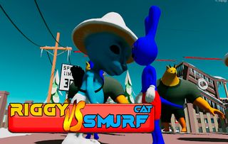 Riggy vs Smurf Cat: the Winner - Screenshot 1