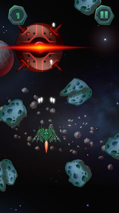 Aircraft fighting - Asteroids  - Screenshot 2