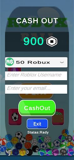Robux Ball Easy Robux Earn - Screenshot 1