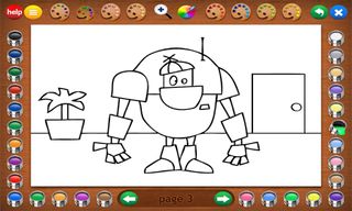 Coloring Book 14: Robots - Screenshot 3