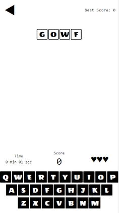 Words and Keyboard - Screenshot 3