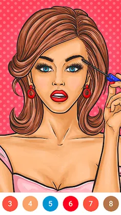 Cartoon Art - Color by Number - Screenshot 1