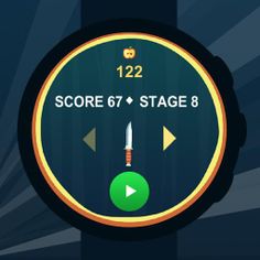 Knife Throw for Smartwatch - Screenshot 2