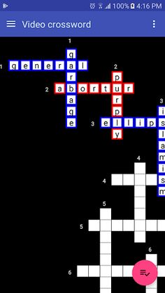 Video Crossword - Screenshot 2