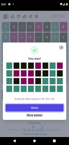 Nerdle-With No Daily Limit - Screenshot 2