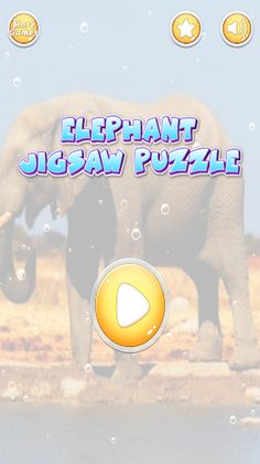 Elephant Jigsaw Puzzle - Screenshot 1