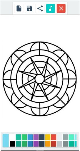 Coloring Mandala Faciles - Screenshot 3