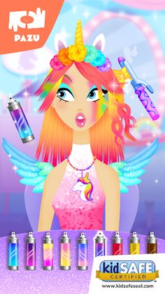 Girls Hair Salon Unicorn - Screenshot 1