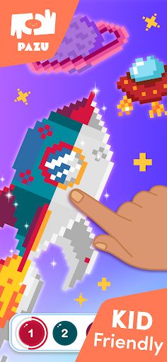 Pixel coloring games for kids - Screenshot 3