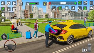 USA City Taxi Driver Mania Fun - Screenshot 2