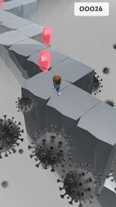 Pandemic Zig Zag Run - Screenshot 1