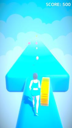 Girl Bouncing Runner - Screenshot 1