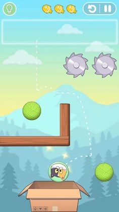 Cat Bounce - Physics Puzzles - Screenshot 3