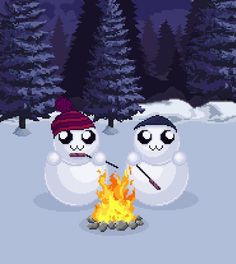 2D Snowman Jump Free - Screenshot 1