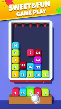 2048 Cube Push: Number Puzzle - Screenshot 1