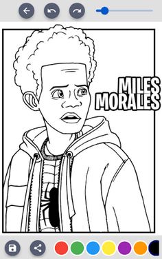 Miles Morales Coloring Game - Screenshot 2