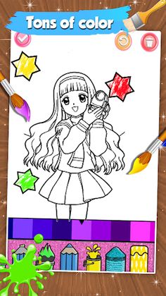 SAKURA School - Coloring Book - Screenshot 2