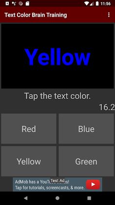 Text Color Brain training - Screenshot 3