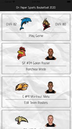 On Paper Sports Basketball '20 - Screenshot 1