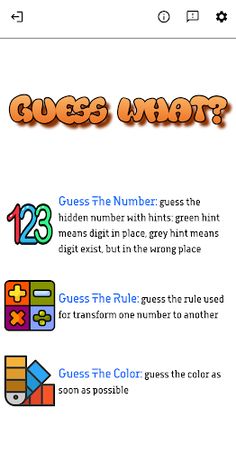 Guess What?‒Math & Color Games - Screenshot 1