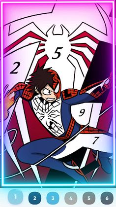 Super Hero : Color by number - Screenshot 4