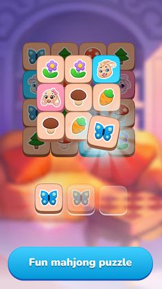 Rabbit tiles: mahjong puzzle - Screenshot 1