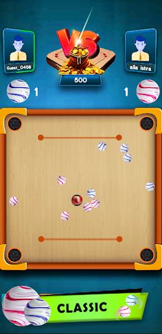Carrom board Marble Clash - Screenshot 2