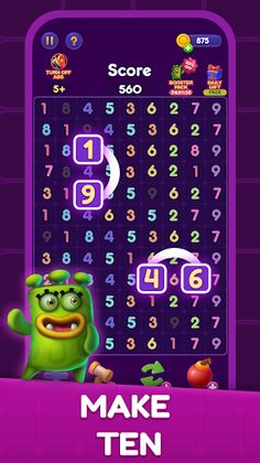 Wow number: Match Ten Puzzle - Screenshot 1