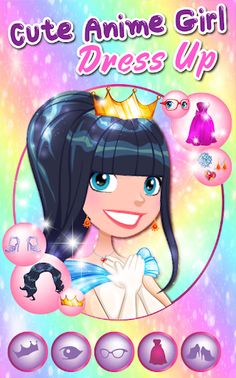 Cute Anime Girl Dress Up - Screenshot 1