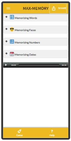 MAX-MEMORY - Brain Booster Gam - Screenshot 1