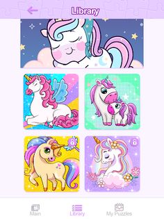 Unicorn Glitter Jigsaw Puzzles - Screenshot 4