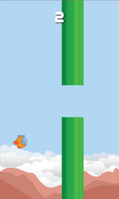 Copter based on flappy - Screenshot 2