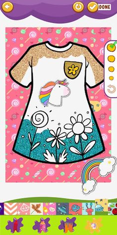 Dress Fashion Coloring Glitter - Screenshot 1