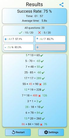 Calculation Game - Brain and M - Screenshot 4