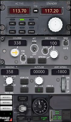 PWB737 MCP EFIS RADIO FSX P3D - Screenshot 1