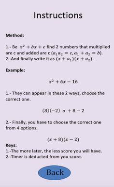 Simple Factorization Game - Screenshot 3